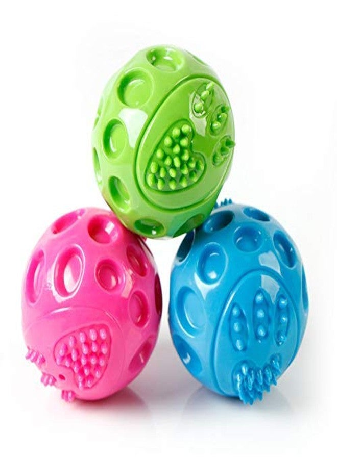 Pet Guard (Made in India) Musical Rubber Squeeze Ball with Spikes for Dogs(Set of 3) - Image 1
